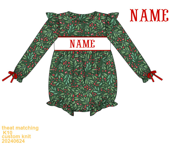 Holly Jolly Name Smocks