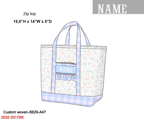 Flowers, Bows & Rainbows Luggage