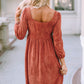 Brown Suede Dress