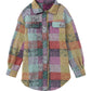 Multicolor Brushed Plaid Pocketed Oversize Shacket