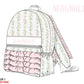 Stripes + Vines Luggage