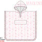 Pink Flowers + Bows Toile Luggage