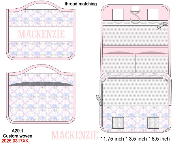 Hydrangeas Trellis Luggage