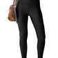 Black High Rise Tight Leggings with Waist Cincher