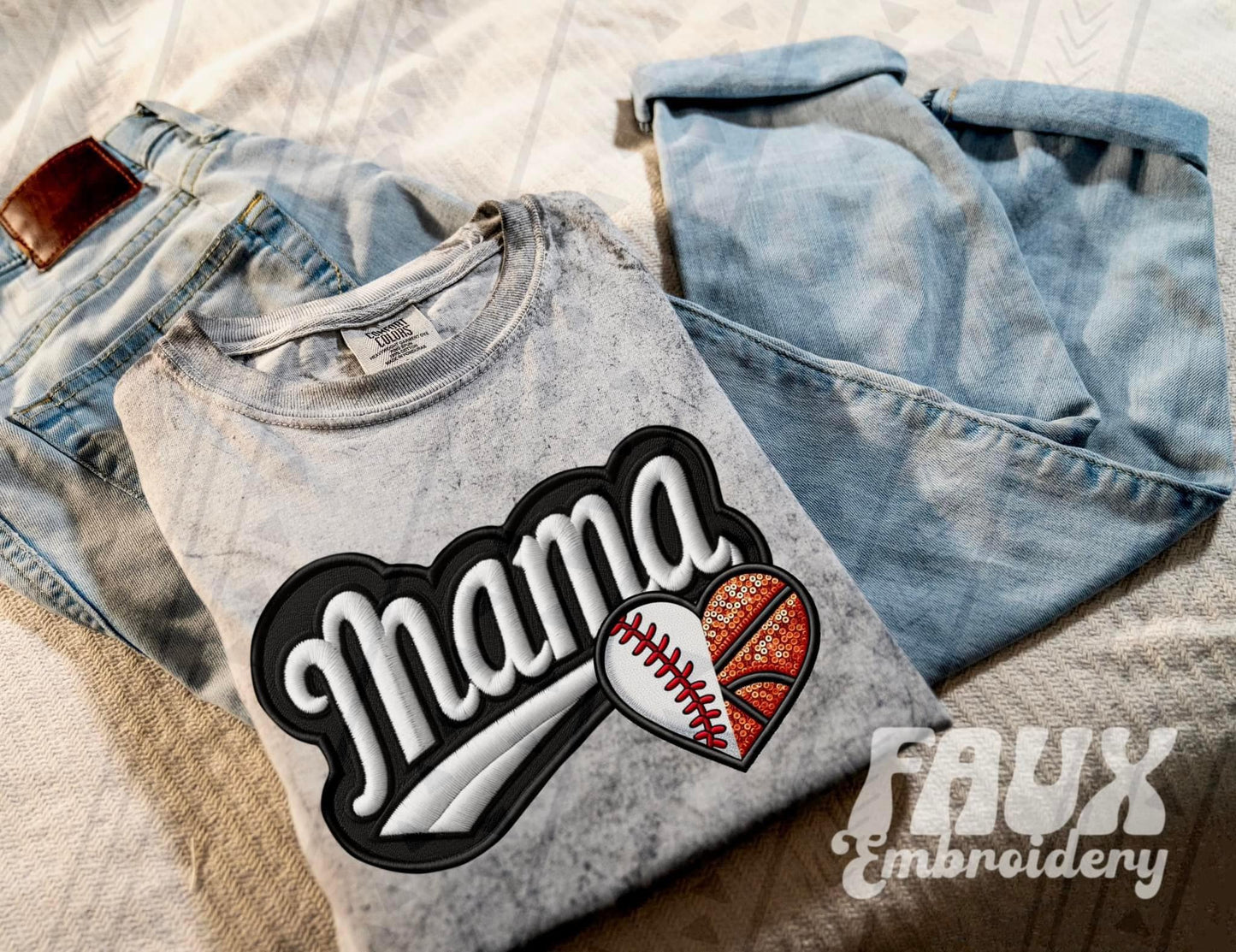 FAUX Varsity Mama