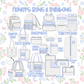 Flowers, Bows & Rainbows Luggage