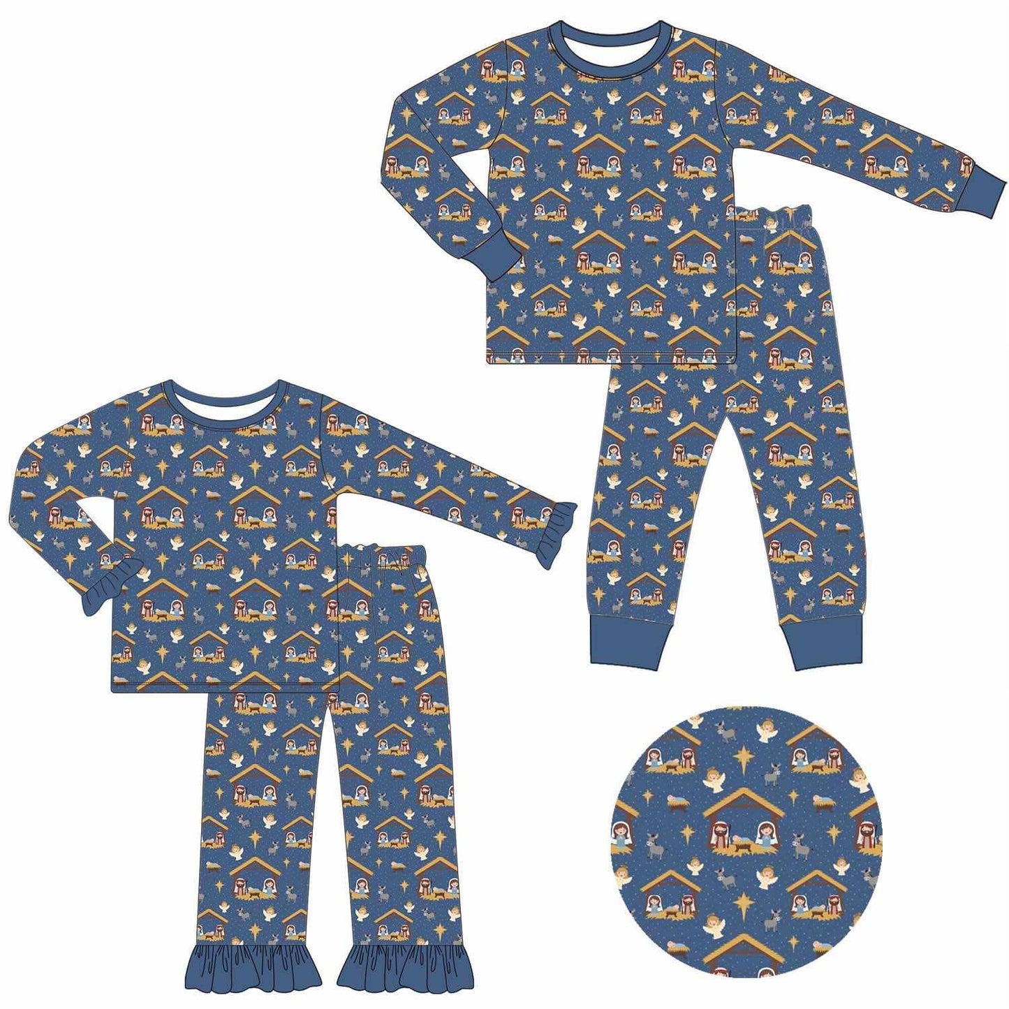 Nativity Scene Printed PJs