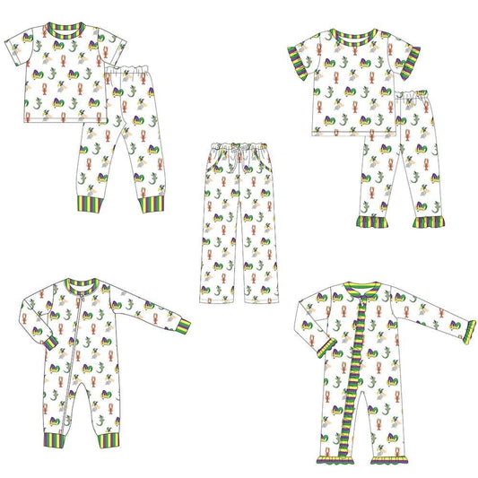 Mardi Gras Cajun Print PJs