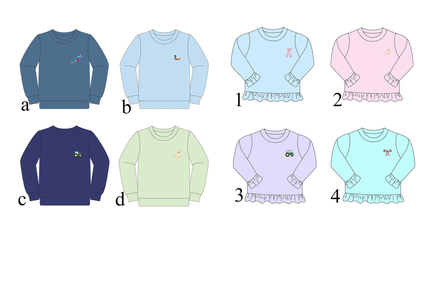 Embroidered Sweatshirts