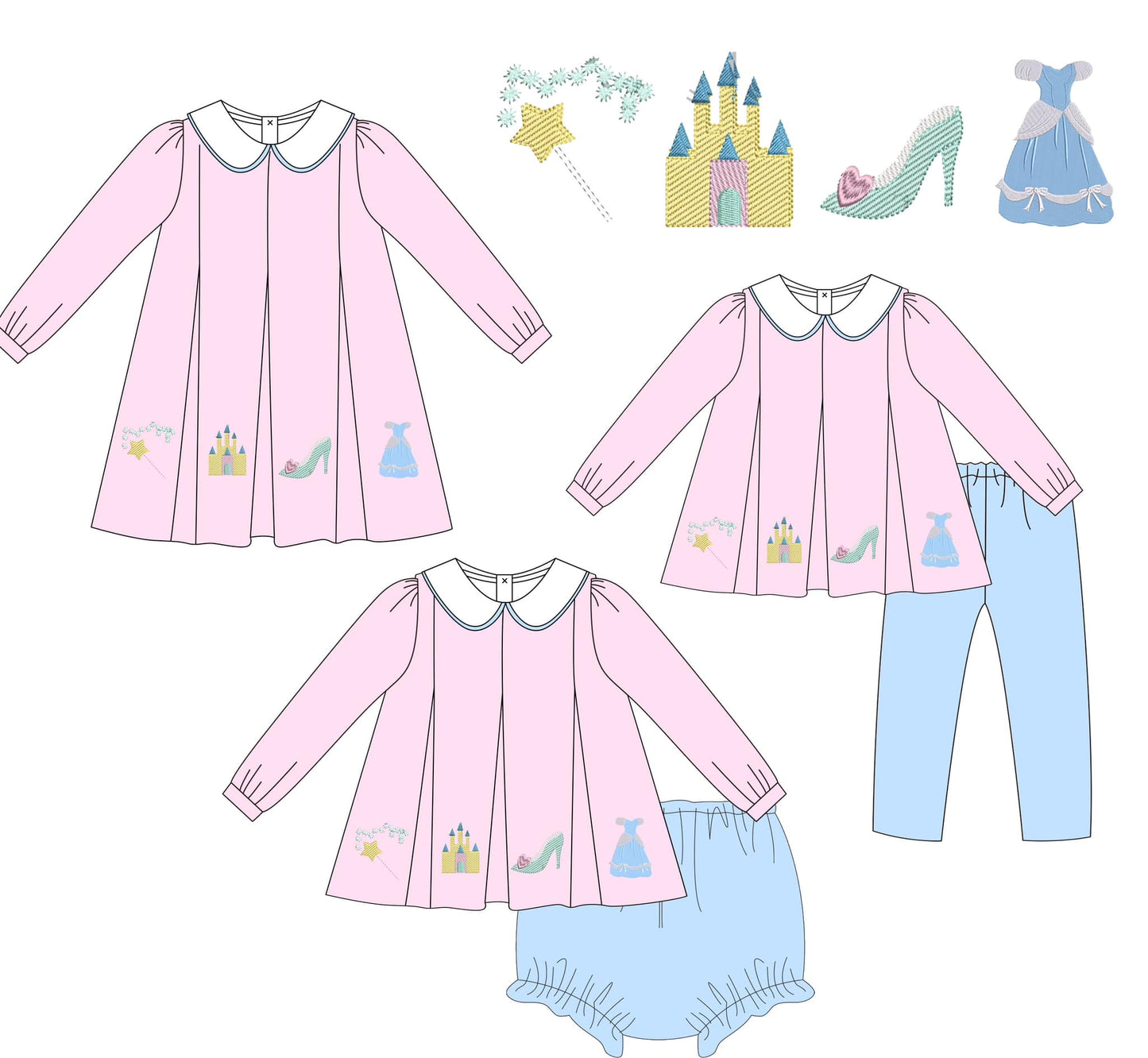 Princess Inspired Embroidered Collection