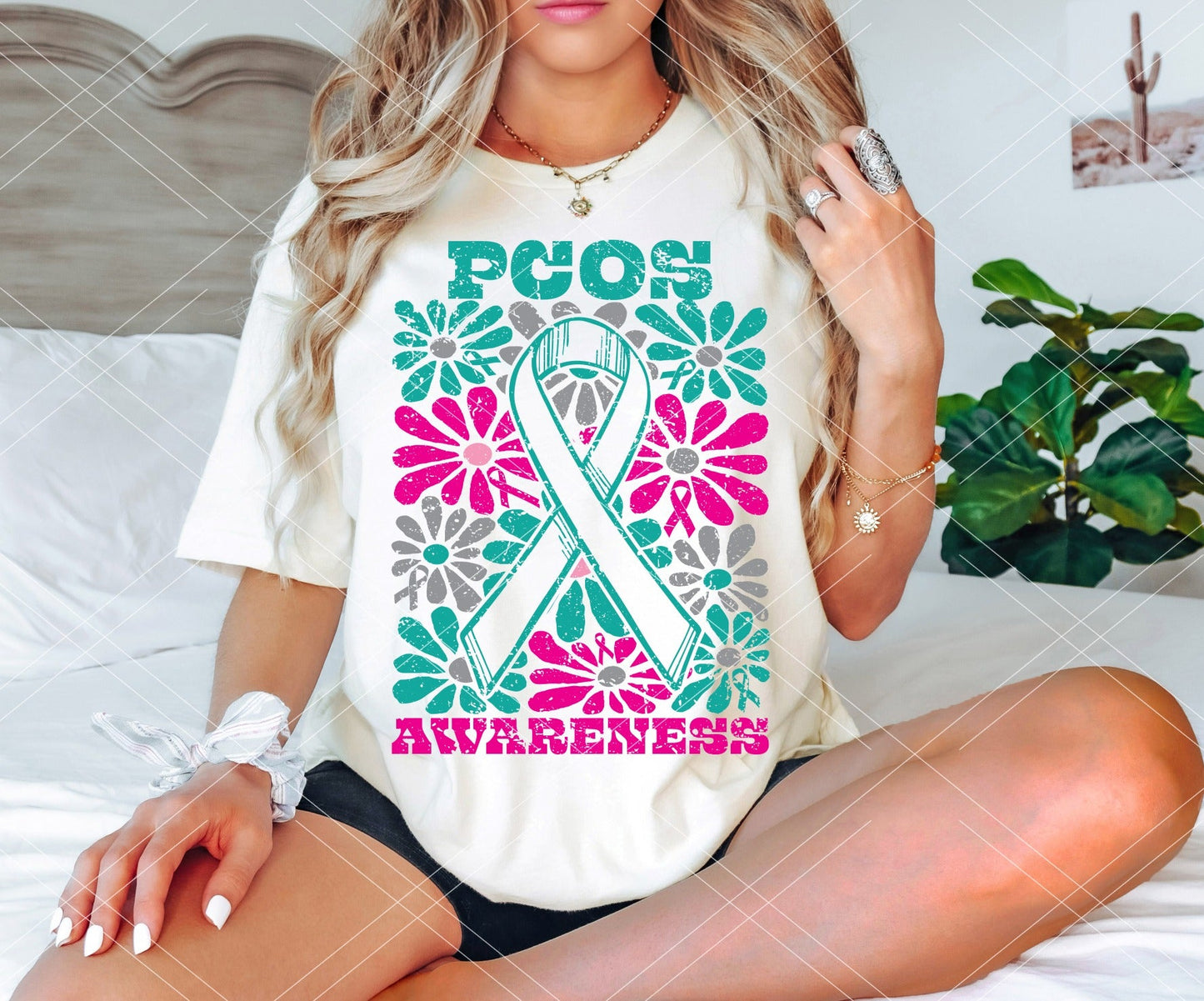 Groovy Floral Awareness Tee