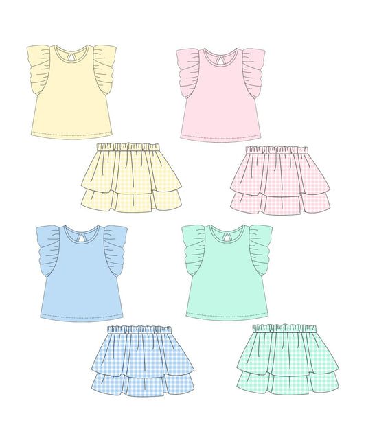 Pastel Skort Sets