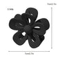 Black Sweet Hollowed Flower Shape Claw Clip