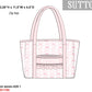 Pink Flowers + Bows Toile Luggage