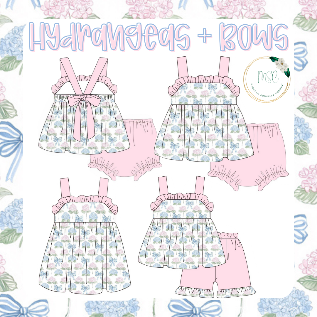 Hydrangeas + Bows
