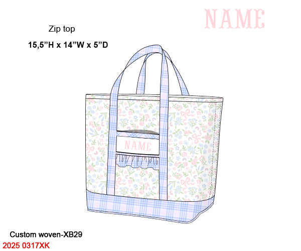 Flowers, Bows & Rainbows Luggage