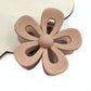 Camel Sweet Hollowed Flower Shape Claw Clip