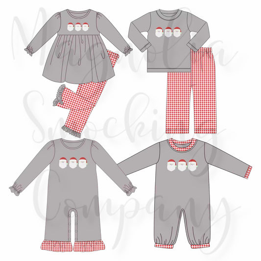 Gray Santa Trio Sets