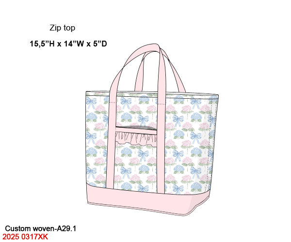 Hydrangeas & Bows Luggage
