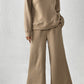 Khaki Ultra Loose Textured 2pcs Slouchy Outfit