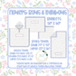 Flowers, Bows & Rainbows Luggage
