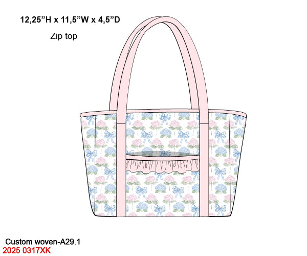 Hydrangeas & Bows Luggage