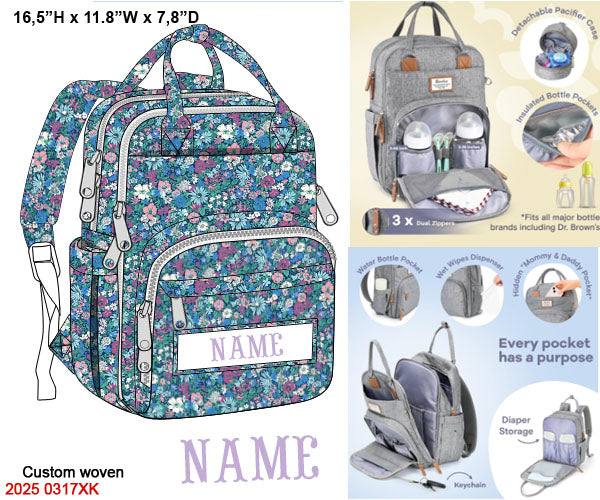 Blue Liberty Floral Luggage
