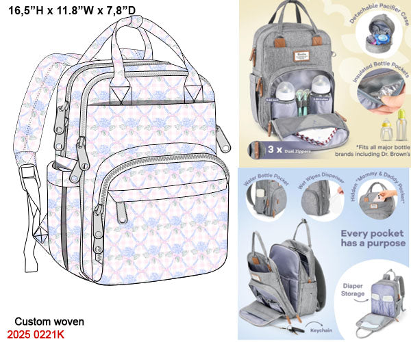 Hydrangeas Trellis Luggage