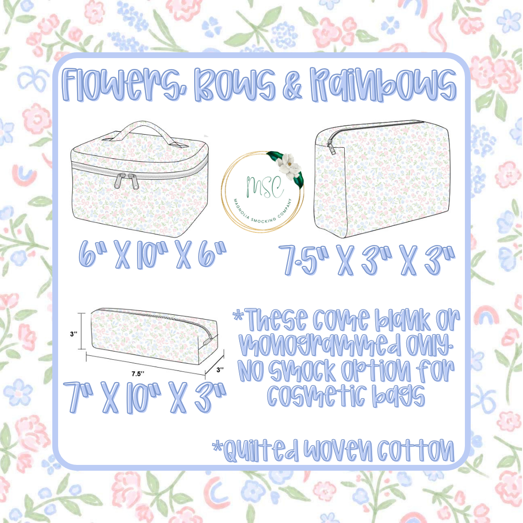 Flowers, Bows & Rainbows Luggage