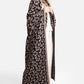 Luxury Soft Leopard Print Throw Blanket: Gray