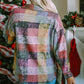 Multicolor Brushed Plaid Pocketed Oversize Shacket