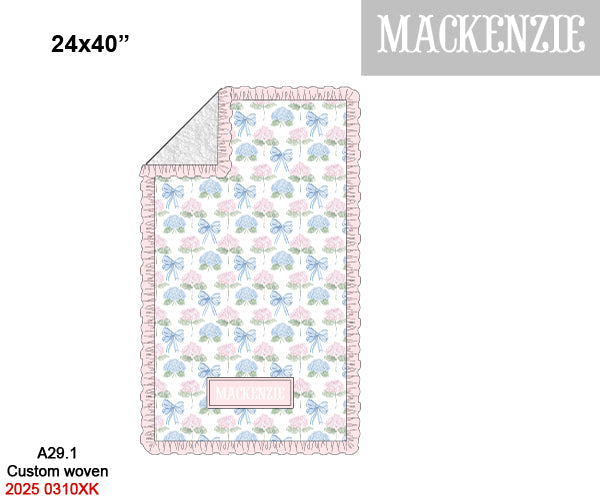 Hydrangeas & Bows Luggage