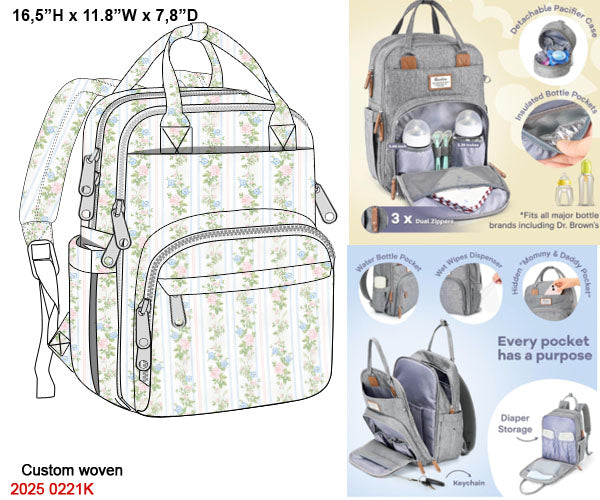Stripes + Vines Luggage