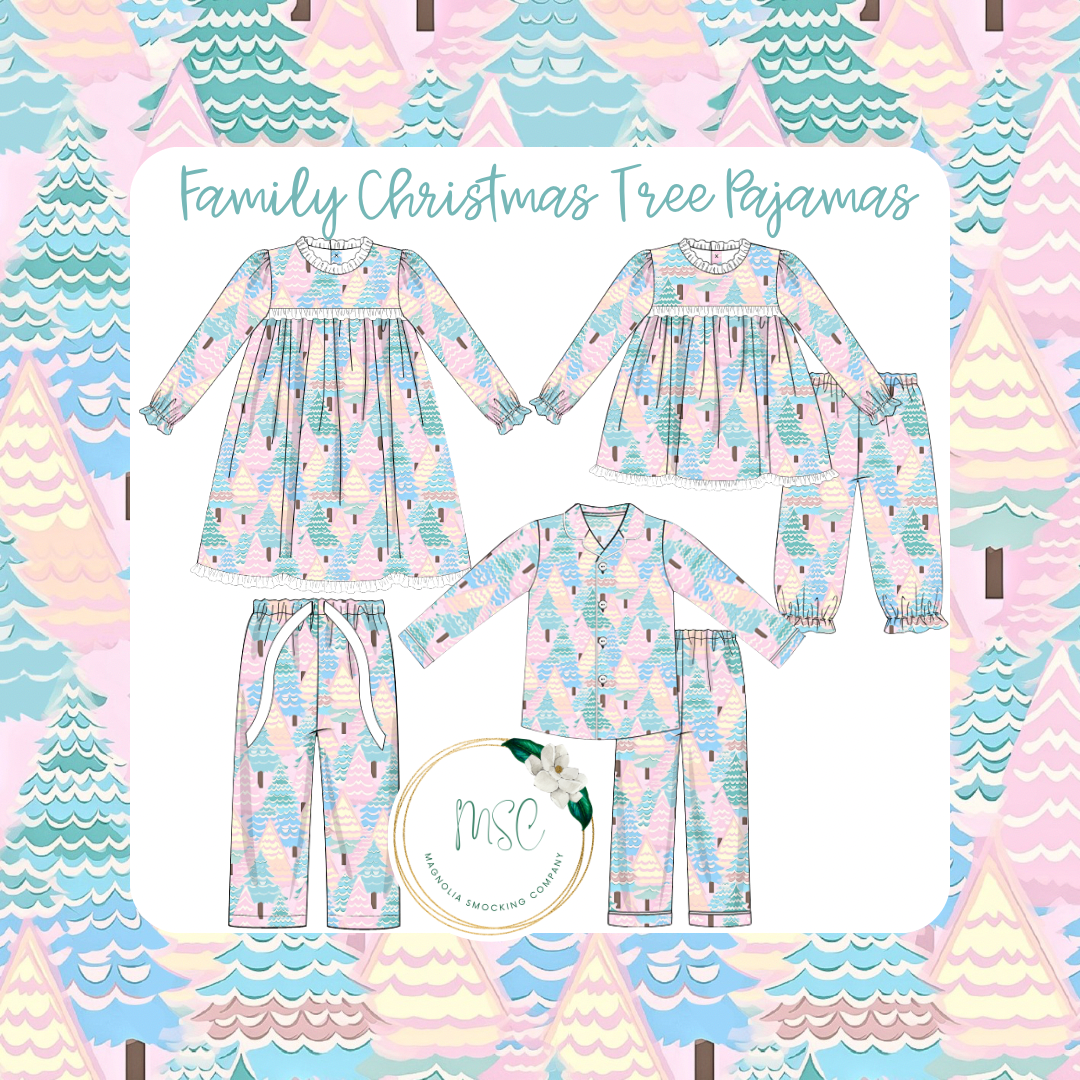 Family Christmas Tree Pajamas - Children/Youth Sizes