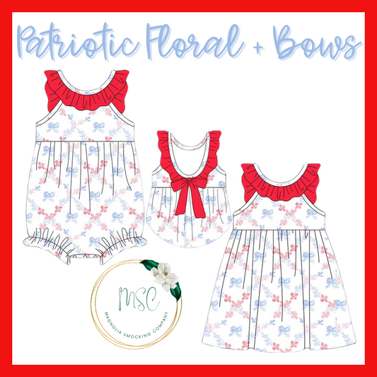 Patriotic Floral + Bows