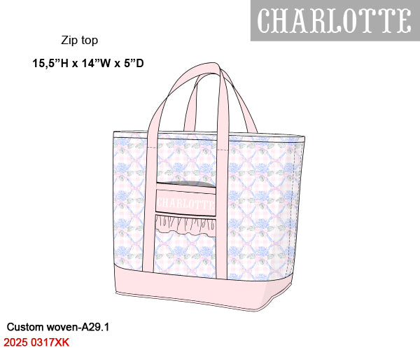 Hydrangeas Trellis Luggage