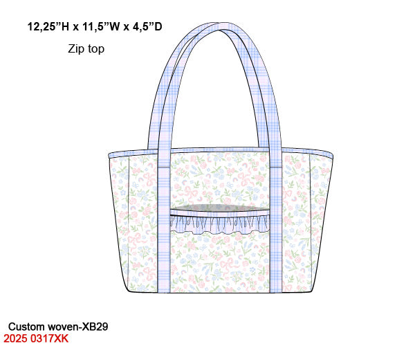 Flowers, Bows & Rainbows Luggage