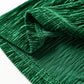 Green Tie Waist Crinkle Velvet Dress