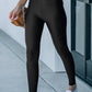 Black High Rise Tight Leggings with Waist Cincher