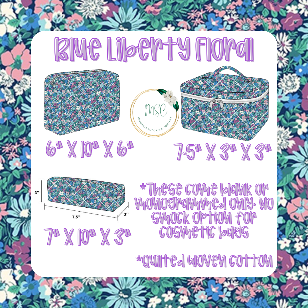 Blue Liberty Floral Luggage