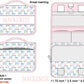 Hydrangeas & Bows Luggage