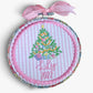 Custom Embroidered Christmas Ornament
