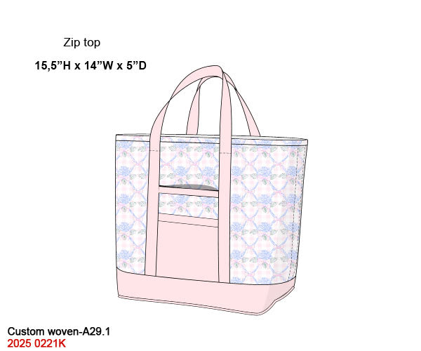 Hydrangeas Trellis Luggage
