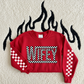 Mama/Wifey checkered w/sleeve or without Red - Multiple Styles/Design