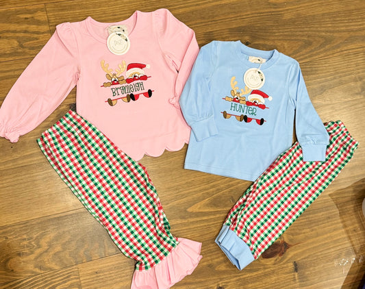 Reindeer + Santa Name Sets