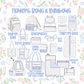 Flowers, Bows & Rainbows Luggage