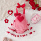 Kids Valentines Day Velvet Jumpsuit - Please read description