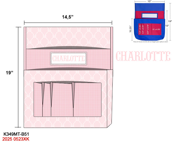 Pink Bow Trellis Luggage