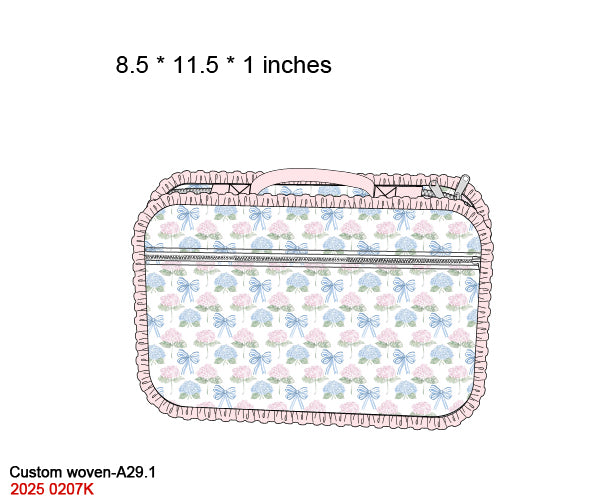 Hydrangeas & Bows Luggage