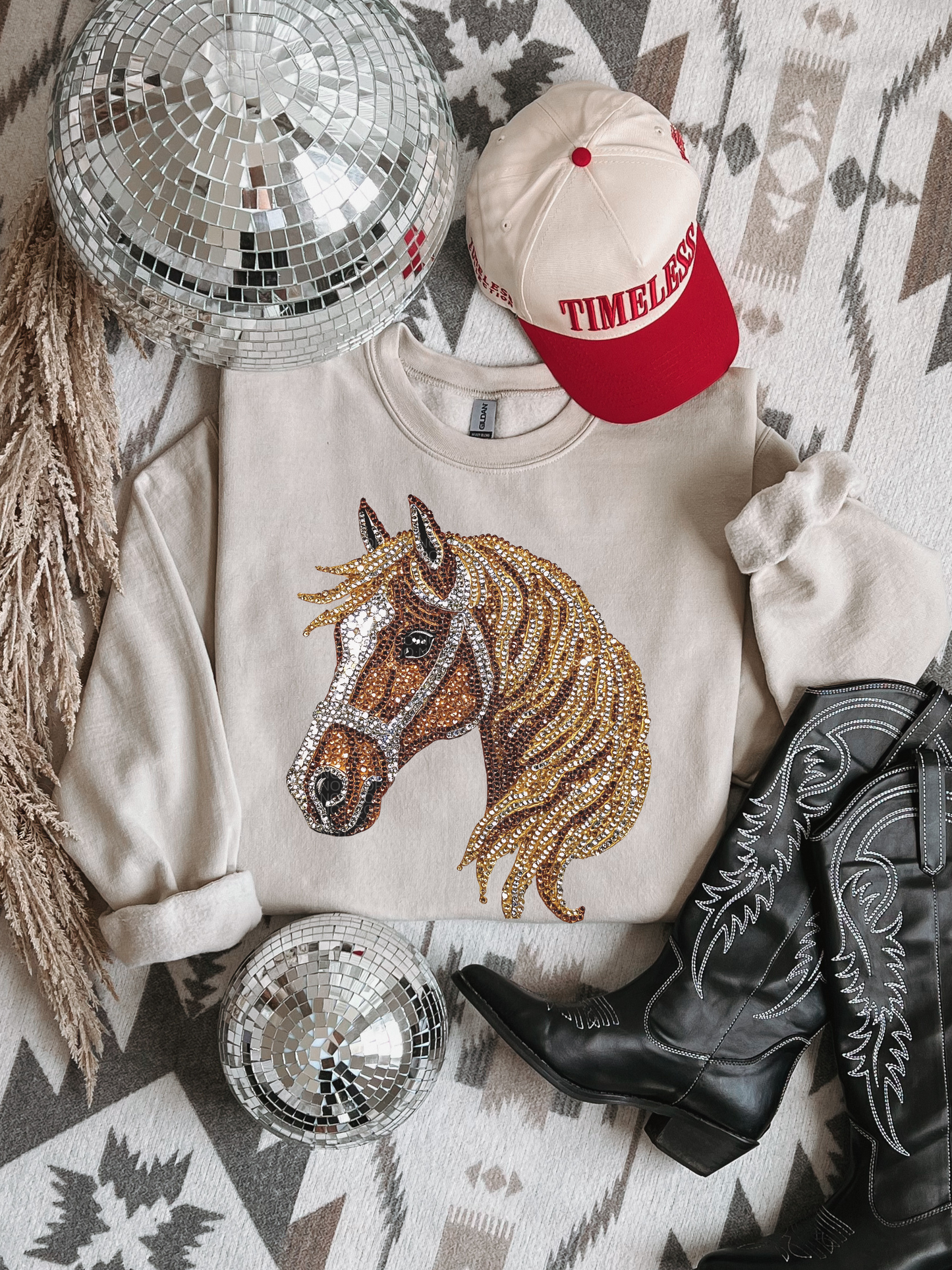 FAUX rhinestone horse - Multiple Styles